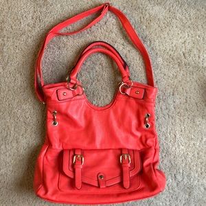 Salmon leather Steve Madden purse